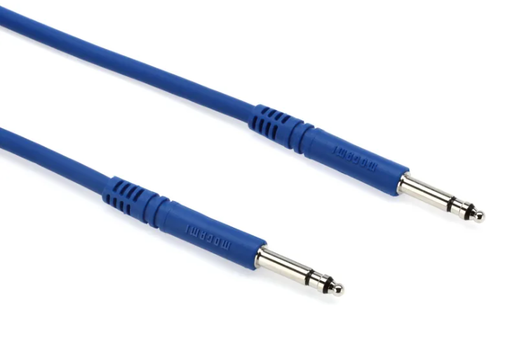 Mogami PJM 1806 Bantam TT Patch Cable - 18 inch Blue