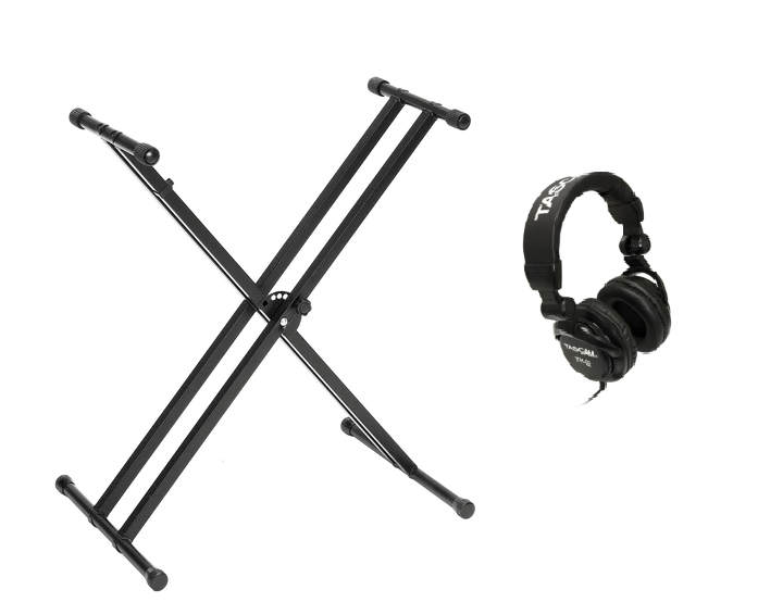Keyboard bundle - Double X stand and TH02 headphone