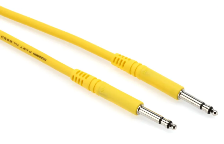 Mogami PJM 1204 Bantam TT Patch Cable - 12 inch Yellow
