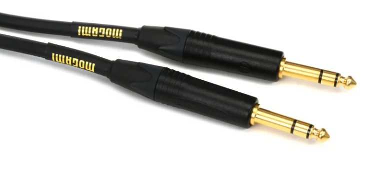 Mogami GOLD TRS-TRS-15 Balanced 1/4-inch TRS Male to 1/4-inch TRS Male Patch Cable - 15 foot