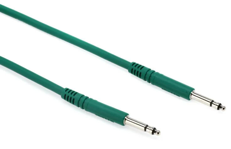 Mogami PJM 1205 Bantam TT Patch Cable - 12 inch Green