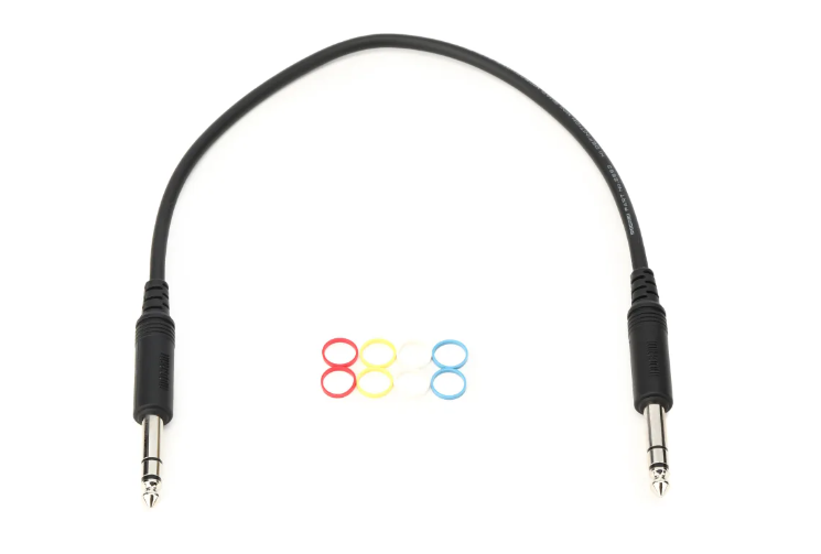 Mogami PURE PATCH SS-01 Cable - 1/4-inch TRS Male to 1/4-inch TRS Male - 1 foot
