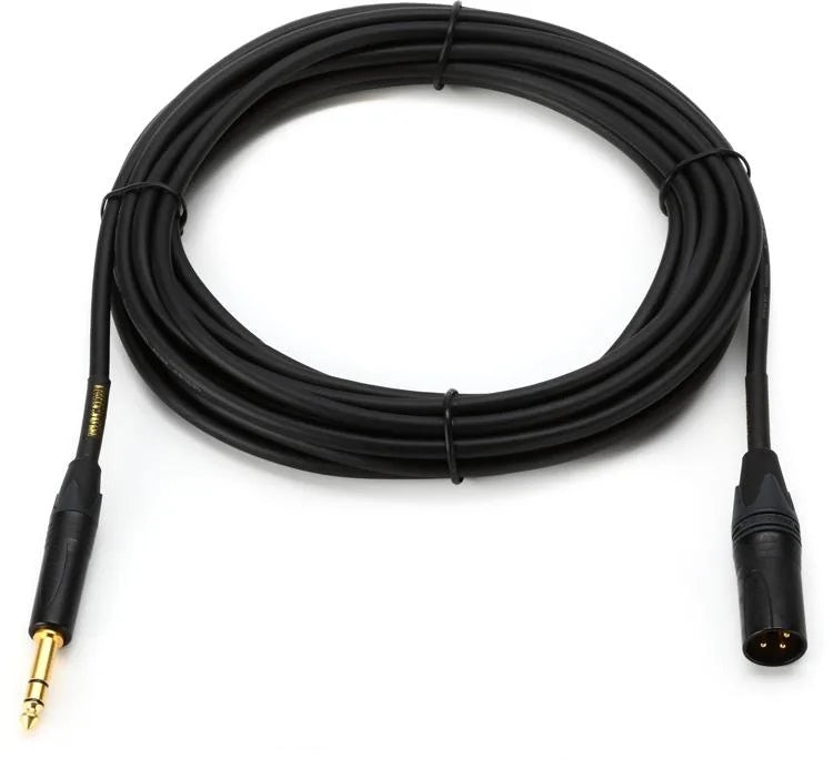 Mogami Gold TRSXLRM-50 Balanced 1/4-inch TRS Male to XLR Male Patch Cable - 50 foot