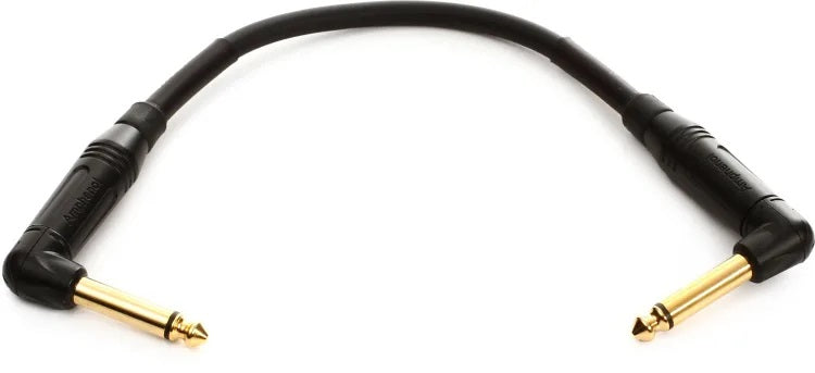 Mogami Gold Instrument 0.5 Right Angle to Right Angle Pedal Cable - 6 inch