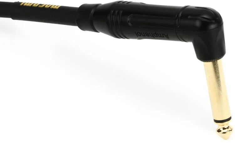 Mogami Gold Instrument 0.5 Right Angle to Right Angle Pedal Cable - 6 inch