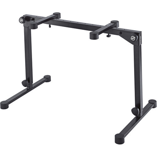 K&M 18820 Omega Pro Table-Style Keyboard Stand with Foldable Legs Black
