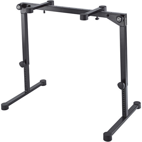 K&M 18820 Omega Pro Table-Style Keyboard Stand with Foldable Legs Black
