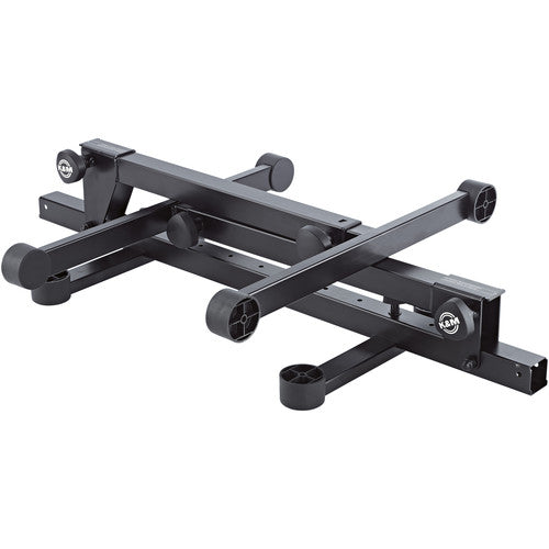 K&M 18820 Omega Pro Table-Style Keyboard Stand with Foldable Legs Black
