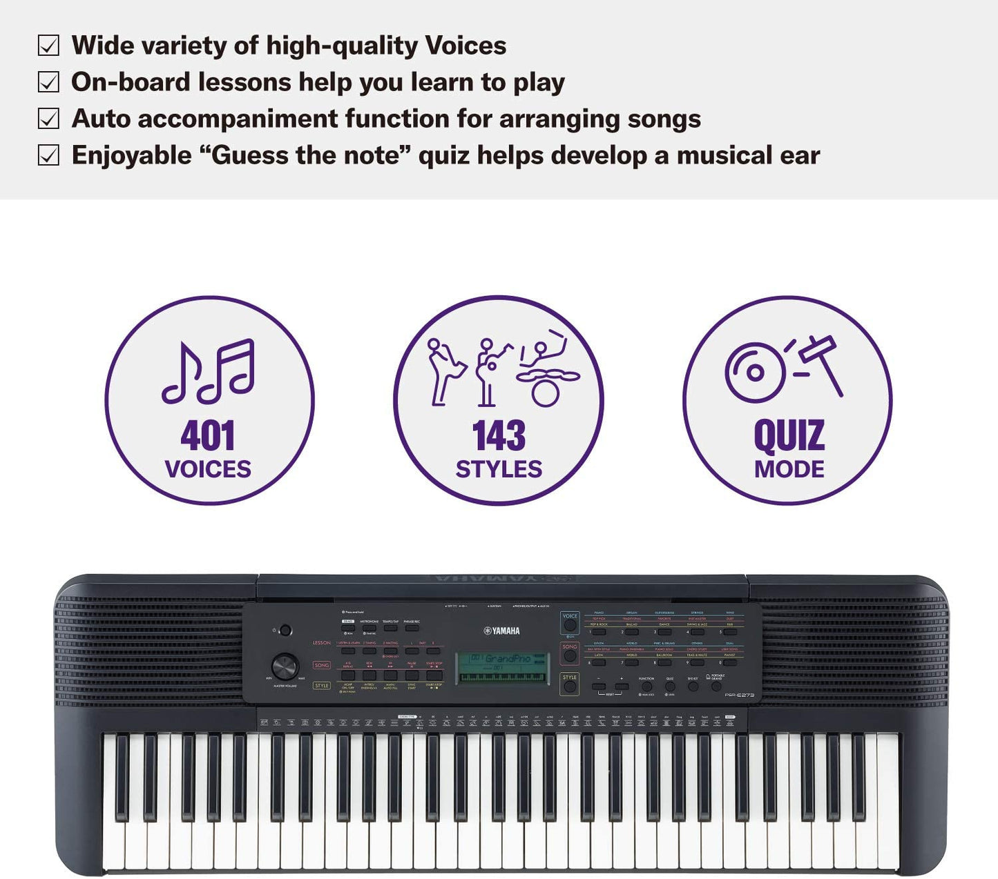 Yamaha PSR-E283 Keyboard essentials bundle