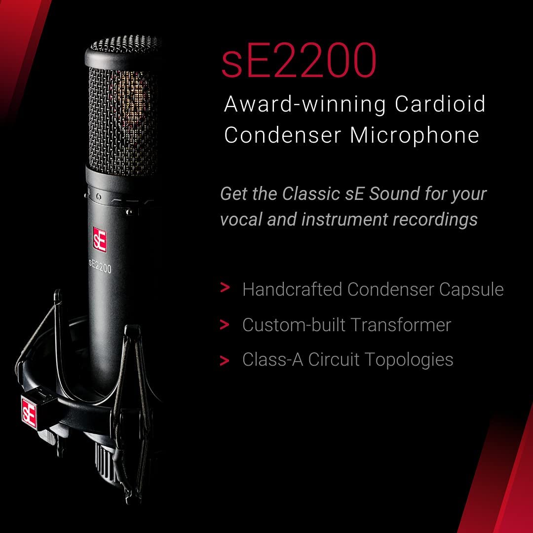 sE Electronics sE2200 Large-Diaphragm Cardioid Condenser Microphone