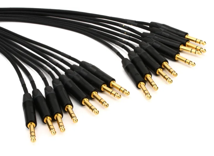 Mogami Gold 8 TRS-TRS 8-channel 1/4-inch TRS Male Snake - 15-foot