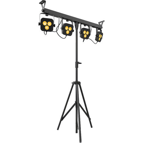 CHAUVET DJ 4Bar LT Quad BT Wash Lighting System with Stand, Case, and Footswitch