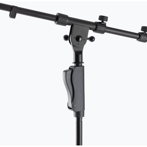On-Stage MS7550 One-Handed Tripod Microphone Stand with Telescoping Boom (Brown Box)