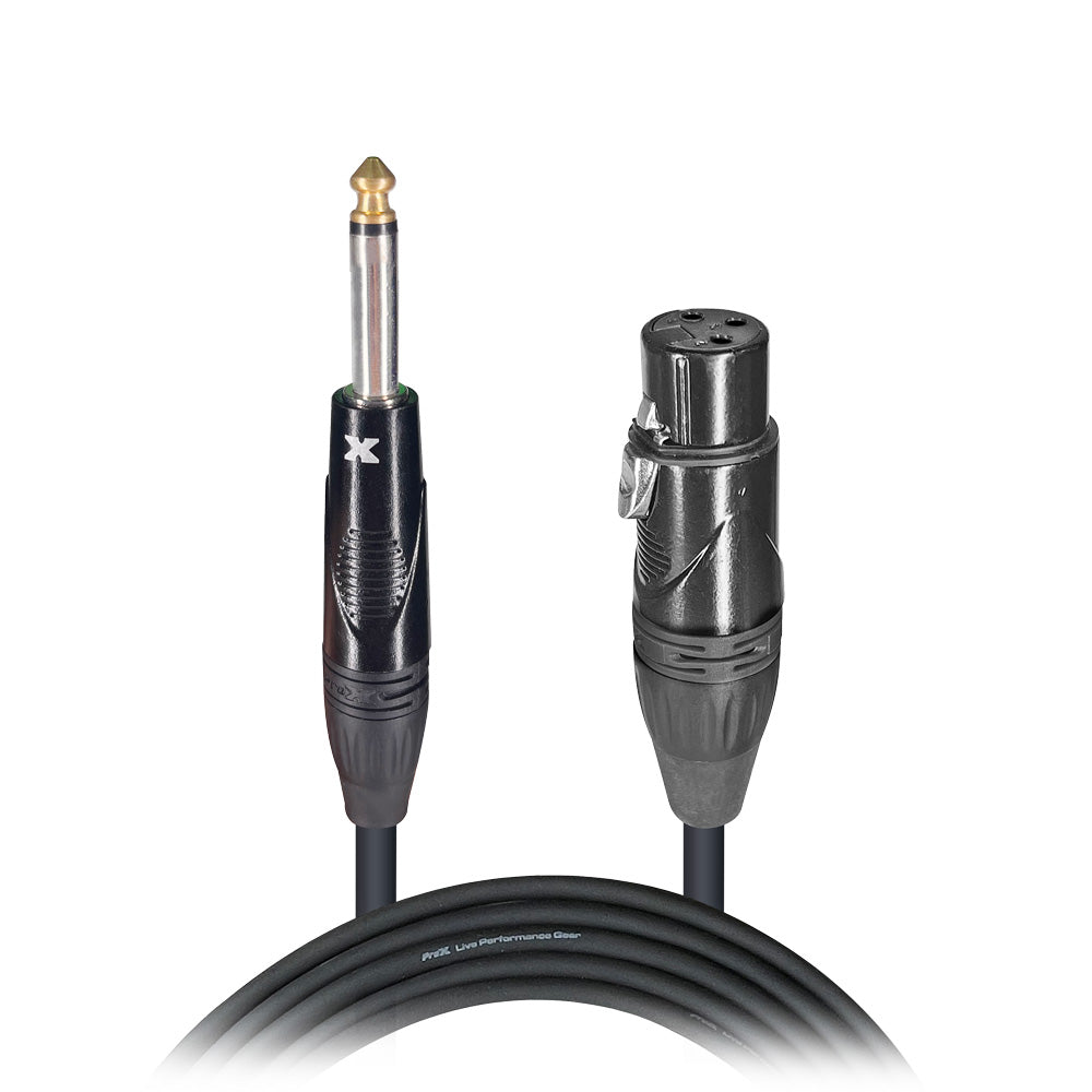 ProX XLR Female to Quarter inch TS Unbalanced