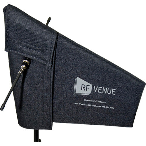 RF Venue Diversity Fin Antenna with Stand Mount for Wireless Microphone Systems