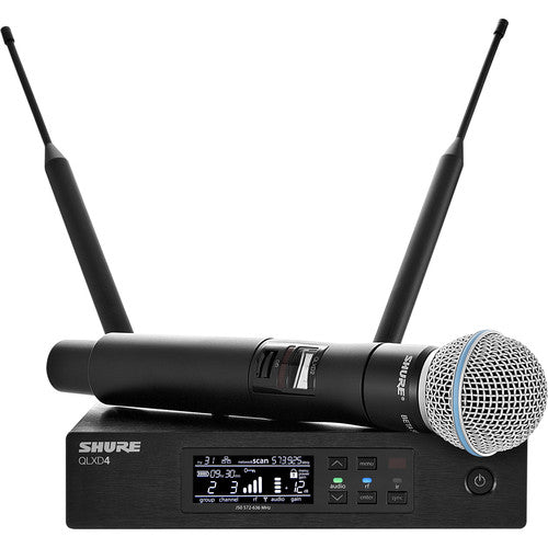 Shure QLXD24/B58 Digital Wireless Handheld Microphone System with Beta 58A Capsule