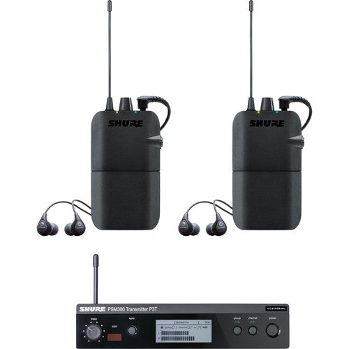 Shure PSM 300 Twin-Pack Wireless In-Ear Monitor Kit