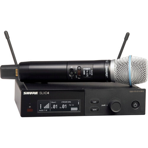 Shure SLXD24/B87A Digital Wireless Handheld Microphone System with Beta 87A Capsule