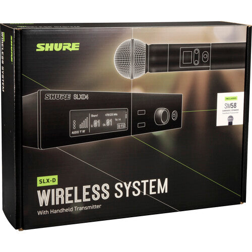 Shure SLXD24/SM58 Digital Wireless Handheld Microphone System with SM58 Capsule