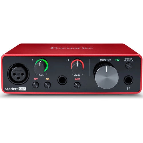 Focusrite Scarlett Solo 2x2 USB Audio Interface (3rd Generation)