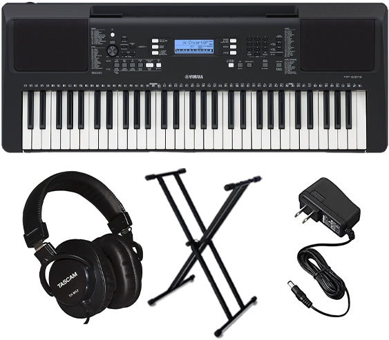 Yamaha PSR E383 Keyboard Bundle