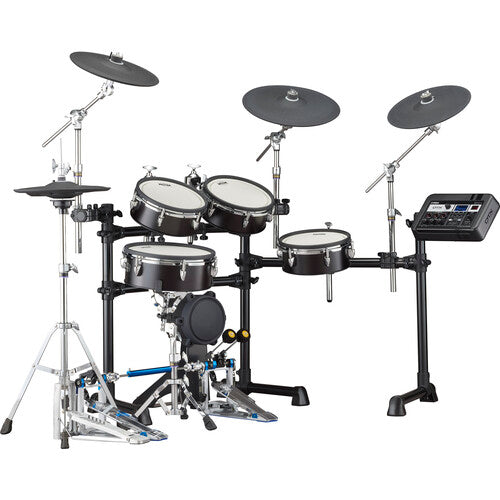 Yamaha DTX8K-X Electronic Drum Kit with Wood-Shell TCS Pads and DTX-PRO Drum Module (Black Forest)