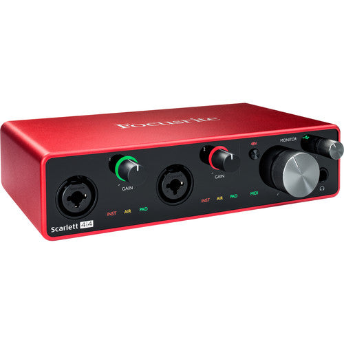 Focusrite Scarlett 4i4 4x4 USB Audio/MIDI Interface (3rd Generation)