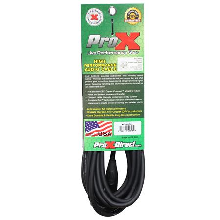 ProX XC-MIC25 25' XLR-F to XLR-M Balanced High Performance Microphone Cable