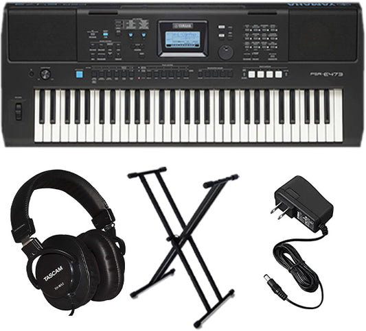 Yamaha PSR-E473 Keyboard essentials bundle