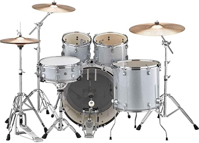 Yamaha Rydeen 5-Piece Drum Set with Hardware (Silver)