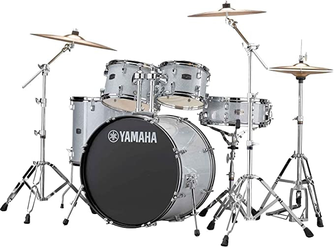 Yamaha Rydeen 5-Piece Drum Set with Hardware (Silver)