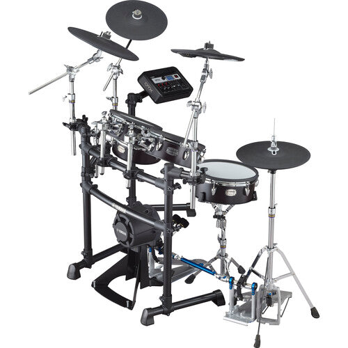 Yamaha DTX8K-M Electronic Drum Kit with Wood-Shell Mesh Pads and DTX-PRO Drum Module (Black Forest)