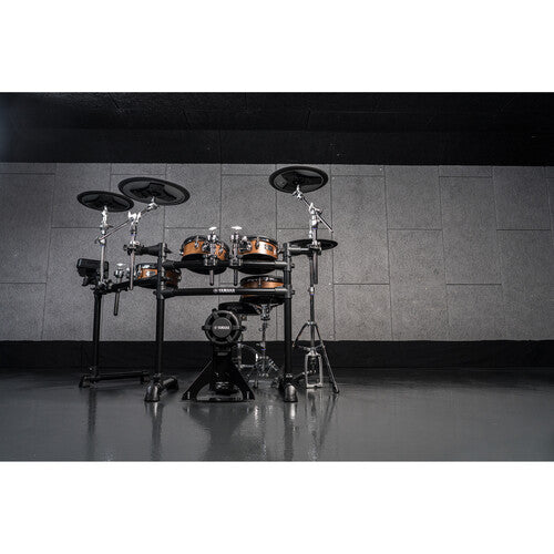 Yamaha DTX8K-X Electronic Drum Kit with Wood-Shell TCS Pads and DTX-PRO Drum Module (Black Forest)