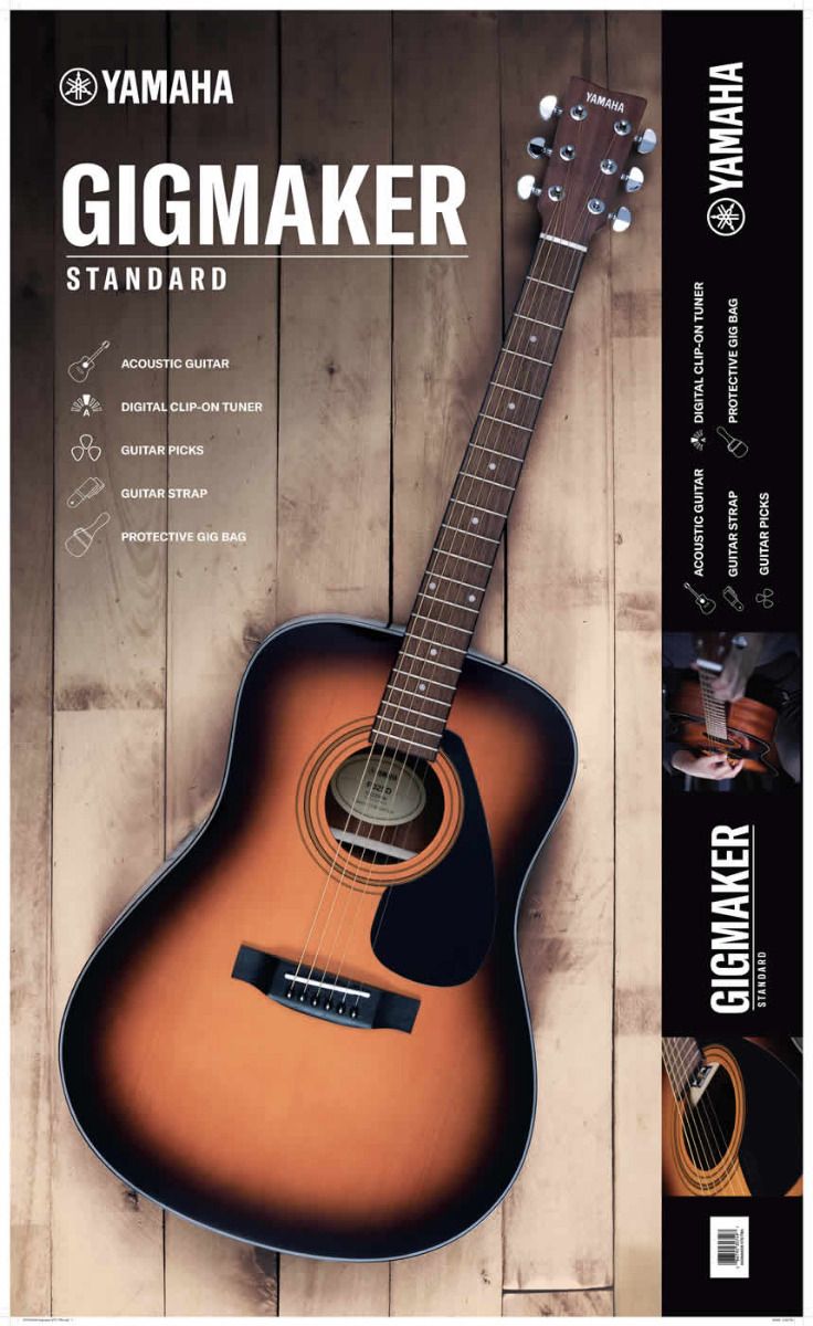 Yamaha Gigmaker Standard Acoustic Guitar Starter Pack - Tobacco Sunburst