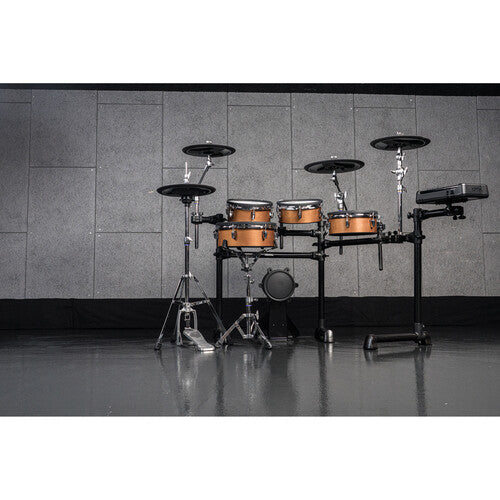 Yamaha DTX8K-X Electronic Drum Kit with Wood-Shell TCS Pads and DTX-PRO Drum Module (Black Forest)